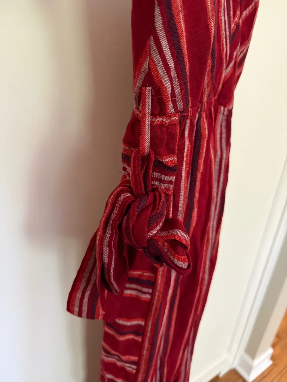 Indigo Rein Jumpsuit Red Stripes Sz M NWT - Picture 7 of 10